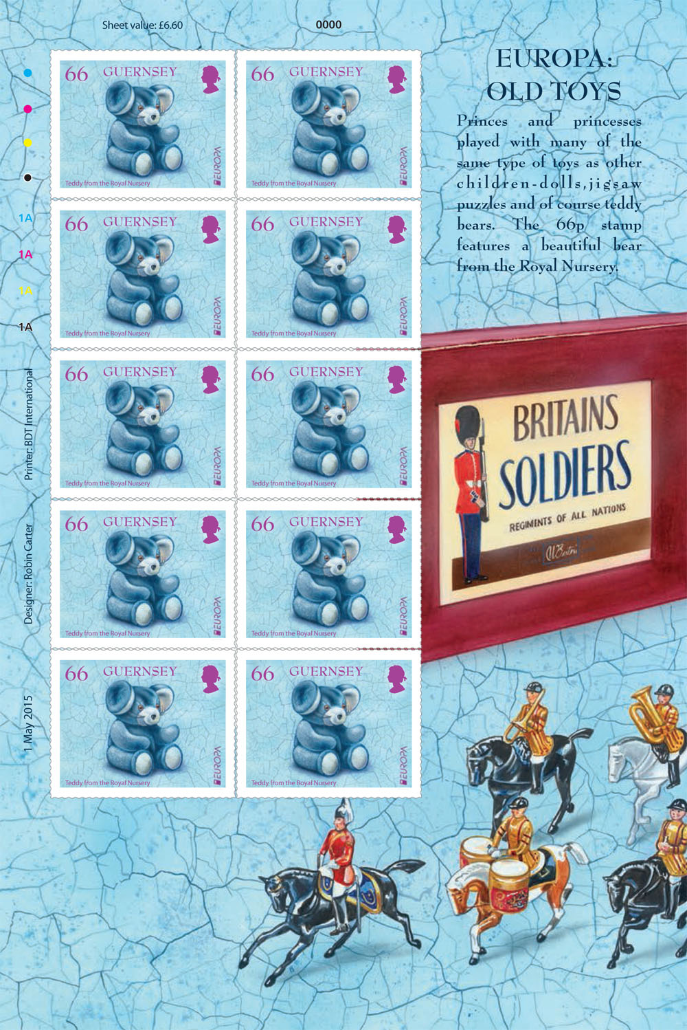 Sheets of 10 (66p Europa)